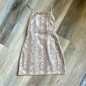 Urban Outfitters snake print mini dress